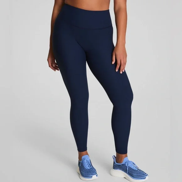 Spanx Smooth OnForm Leggings Timeless Navy Size Large Buttery Soft - Picture 8 of 16